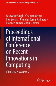 Proceedings of International Conference on Recent Innovations in Computing