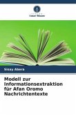 Modell zur Informationsextraktion für Afan Oromo Nachrichtentexte