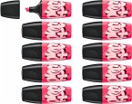 STABILO Marker BOSS ORIGINAL MINI by Snooze One, Pink, 10er Set
