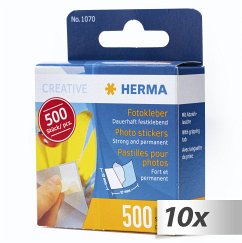 10x1 Herma Fotokleber 500 Stück im Kartonspender 1070