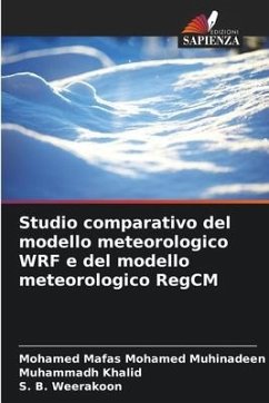 Studio comparativo del modello meteorologico WRF e del modello meteorologico RegCM - Mohamed Muhinadeen, Mohamed Mafas;Khalid, Muhammadh;Weerakoon, S. B.