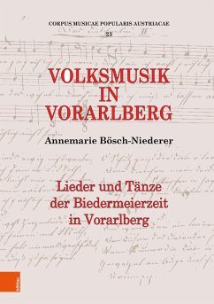 Volksmusik in Vorarlberg (eBook, PDF) - Bösch-Niederer, Annemarie