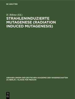 Cover Strahleninduzierte Mutagenese (Radiation Induced Mutagenesis) (eBook, PDF)