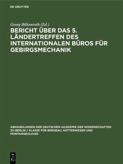 Cover Bericht über das 5. Ländertreffen des Internationalen Büros für Gebirgsmechanik (eBook, PDF)