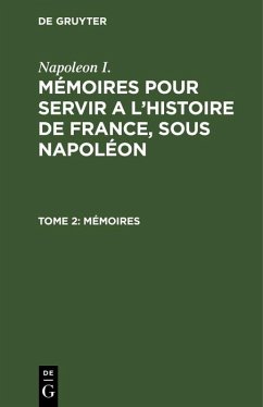 Cover Mémoires (eBook, PDF)