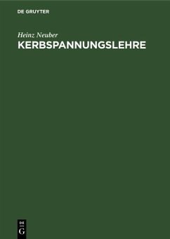 Kerbspannungslehre (eBook, PDF) - Neuber, Heinz