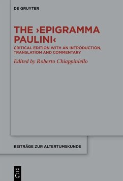 The >Epigramma Paulini< (eBook, ePUB)