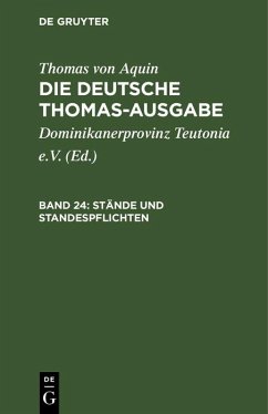Stände und Standespflichten (eBook, PDF) - Aquin, Thomas von