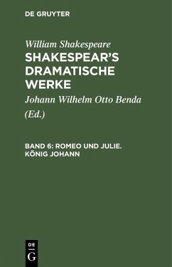 Romeo und Julie. König Johann (eBook, PDF) - Shakespeare, William