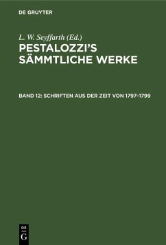 Cover Schriften aus der Zeit von 1797-1799 (eBook, PDF)