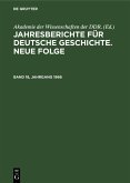 Jahresberichte für deutsche Geschichte. Neue Folge. Band 18, Jahrgang 1966 (eBook, PDF)