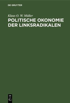 Cover Politische Okonomie der Linksradikalen (eBook, PDF)
