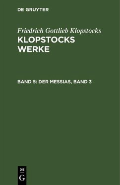 Der Messias, Band 3 (eBook, PDF) - Klopstocks, Friedrich Gottlieb