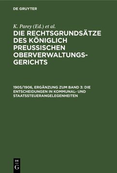 Cover Die Entscheidungen in Kommunal- und Staatssteuerangelegenheiten (eBook, PDF)