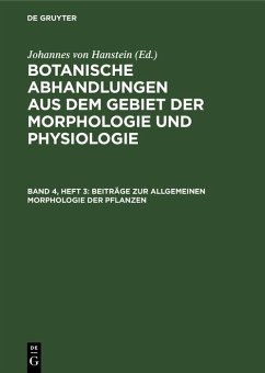 Beiträge zur allgemeinen Morphologie der Pflanzen (eBook, PDF) Beiträge zur allgemeinen Morphologie der Pflanzen (eBook, PDF)