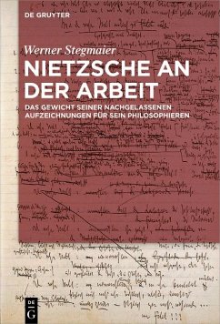 Nietzsche an der Arbeit (eBook, ePUB) - Stegmaier, Werner