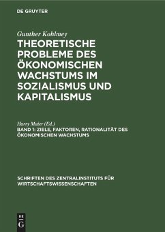 Cover Ziele, Faktoren, Rationalität des ökonomischen Wachstums (eBook, PDF)