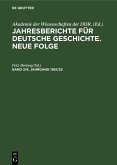 Jahresberichte für deutsche Geschichte. Neue Folge. Band 3/4, Jahrgang 1951/52 (eBook, PDF)