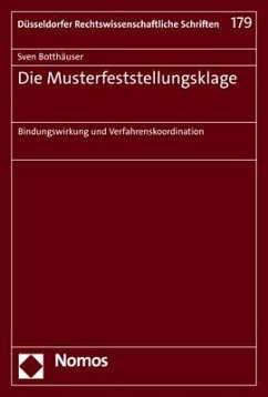 Die Musterfeststellungsklage - Botthäuser, Sven