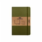 Moustachine Classic Linen Hardcover Military Green Blank Pocket