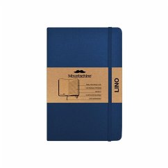 Moustachine Classic Linen Hardcover Dark Blue Lined Pocket