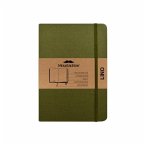 Moustachine Classic Linen Hardcover Military Green Blank Large