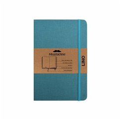 Moustachine Classic Linen Hardcover Ocean Water Blue Blank Pocket