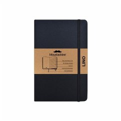 Moustachine Classic Linen Hardcover Black Lined Pocket