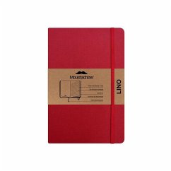 Moustachine Classic Linen Hardcover Classic Red Lined Pocket