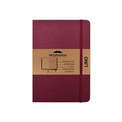 Moustachine Classic Linen Hardcover Burgundy Lined Medium