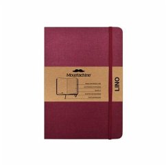 Moustachine Classic Linen Large Burgundy Dotted Hardcover