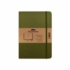 Moustachine Classic Linen Hardcover Military Green Blank Medium