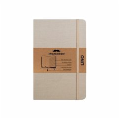 Moustachine Classic Linen Hardcover Light Tan Lined Pocket