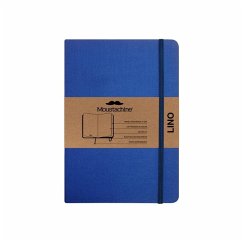 Moustachine Classic Linen Hardcover Indigo Blue Blank Medium