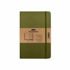 Moustachine Classic Linen Hardcover Military Green Lined Pocket