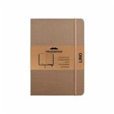 Moustachine Classic Linen Large Dark Tan Dotted Hardcover