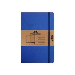 Moustachine Classic Linen Pocket Indigo Blue Dotted Hardcover