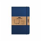 Moustachine Classic Linen Hardcover Dark Blue Blank Pocket