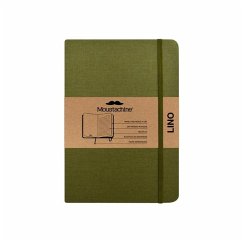 Moustachine Classic Linen Hardcover Military Green Lined Medium