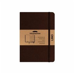 Moustachine Classic Linen Large Brown Lined Hardcover