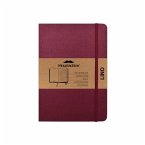Moustachine Classic Linen Large Burgundy Lined Hardcover