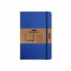 Moustachine Classic Linen Hardcover Indigo Blue Blank Pocket