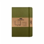 Moustachine Classic Linen Large Military Green Dotted Hardcover