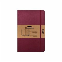 Moustachine Classic Linen Pocket Burgundy Lined Flex