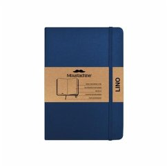 Moustachine Classic Linen Hardcover Dark Blue Blank Large