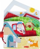 HABA 1306788001 - Holz-Babybuch Traktor, 5 Holzseiten