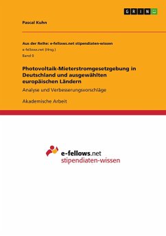 Photovoltaik-Mieterstromgesetzgebung in Deutschland und ausgewählten europäischen Ländern