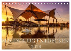 Magdeburg entdecken (Tischkalender 2024 DIN A5 quer), CALVENDO Monatskalender