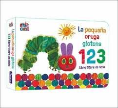 La pequeña oruga glotona 1 2 3. Libro títere de dedo