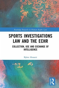 Cover Sports Investigations Law and the ECHR (eBook, PDF)